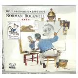 US Stamp Sheet Lot - Norman Rockwell, Moon Landing, World Cup, Minerals & More