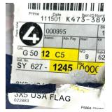 Patriotic Collectible Lot: Valley Forge US Flags & 1776-1976 Rogers Spoon