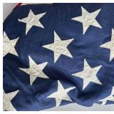 Patriotic Collectible Lot: Valley Forge US Flags & 1776-1976 Rogers Spoon