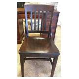 Wood Office Desk and Two Matching Chairs