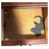 Wood Office Desk and Two Matching Chairs