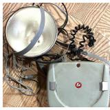 Vintage Projection Screens, Slide Projector, and A/V Equipment Lot