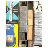 Vintage Projection Screens, Slide Projector, and A/V Equipment Lot