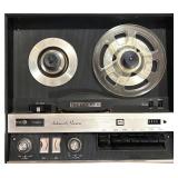 Vintage Projection Screens, Slide Projector, and A/V Equipment Lot