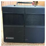 Vintage Projection Screens, Slide Projector, and A/V Equipment Lot