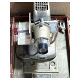 Vintage Projection Screens, Slide Projector, and A/V Equipment Lot