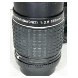 Vintage Camera & Lens Lot: Canon, FujiFilm FinePix S5100, Kodak, Pentax K1000, Asahi 135mm