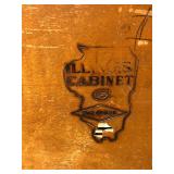 Vintage Illinois Cabinet Rockford Desk with Original Hardware