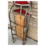 Vintage Silver Streak Wooden Sled with Metal Runners
