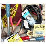 Mixed Lot of Hand Tools, Hardware, and Workshop Supplies