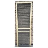 Lot of Vintage Wood Window Screens with Decorative Diamond Grilles