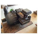 Briggs & Stratton Gas-Powered Pump on Wooden Base