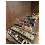 Vintage Woodworking Chisels and Levels Set