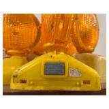 Traffic Warning Lights with Yellow Bases and Lenses