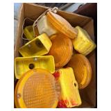 Traffic Warning Lights with Yellow Bases and Lenses