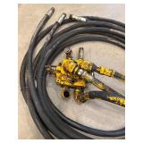 Hydraulic Hose Assembly with Yellow Valve Block
