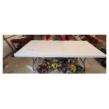 6 Foot Plastic Table with Folding Legs
