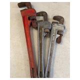 Three Pipe Wrenches