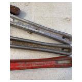 Three Pipe Wrenches