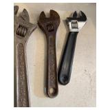 Adjustable Wrenches in Various Sizes and Brands