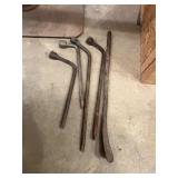 Five Metal Tire Irons