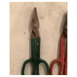 Three Assorted Metal Snips