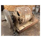 Electric Motor With Grinding Wheel