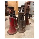 7 Assorted Vintage Mechanical Screw Jacks