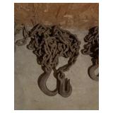 4 Heavy Duty Steel Chains With Hooks