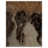 4 Heavy Duty Steel Chains With Hooks