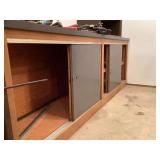 Wood Cabinet With Sliding Doors