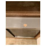 Wood Cabinet With Sliding Doors