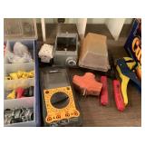 Electrical Miscellaneous Lot With Tools and Components