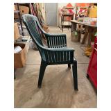 Green Plastic Outdoor Patio Chair