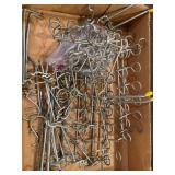 Metal Pegboard Hooks in Bulk Lot