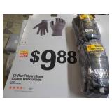 2 Packs 12 Polyurethane Coated Work...