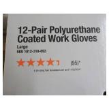 2 Packs 12 Polyurethane Coated Work...