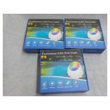 3 LED Pool Lights...