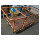 Orange Cart on Wheels 60 x 31 x 30"...