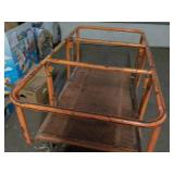 Orange Cart on Wheels 60 x 31 x 30"...