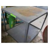 Metal Cart on Wheels 31 x 36 x 35"...
