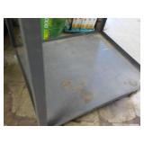Metal Cart on Wheels 31 x 36 x 35"...