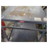 Metal Cart on Wheels 31 x 36 x 35"...
