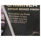 55" Outdoor Chiminea Antique Bronze...