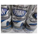 4 cans Rust-Oleaum Peel Coat Matte ...