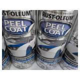 4 cans Rust-Oleaum Peel Coat Matte ...