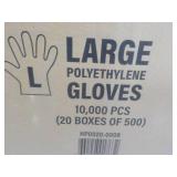 Case of 10,000 size Large Polyethyl...