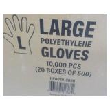 Case of 10,000 size Large Polyethyl...