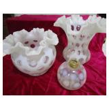 Fenton Coin Dot Vases, Perfume