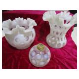 Fenton Coin Dot Vases, Perfume